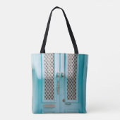 CLOSED TEAL FRENCH DOORS トートバッグ (裏面)