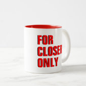 Closersのコーヒー・マグだけのため ツートーンマグカップ (正面右)