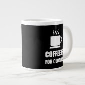 Closers Sales RepのCoffee おもしろい ジャンボコーヒーマグカップ (正面右)