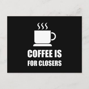 Closers Sales RepのCoffee おもしろい ポストカード