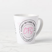 Closet of Free Samples Logo 2021 Edition カフェラテマグ (右アングル)