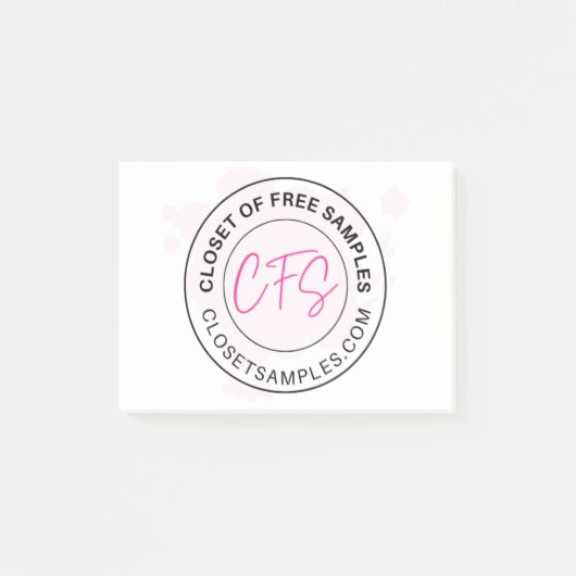 Closet of Free Samples Logo 2021 Edition ポストイット (正面)