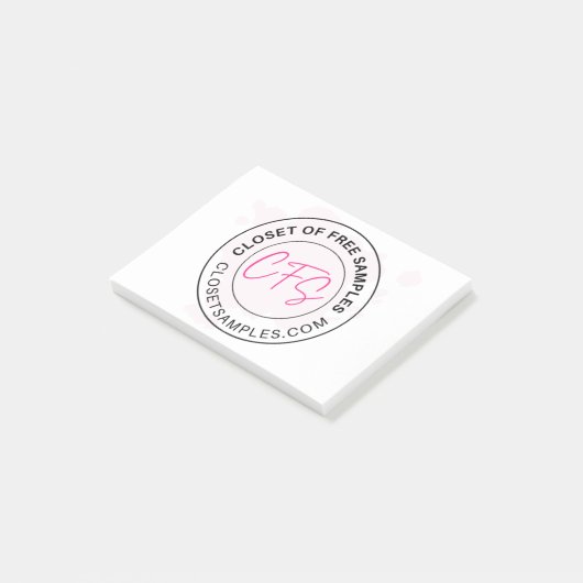 Closet of Free Samples Logo 2021 Edition ポストイット (アングル)