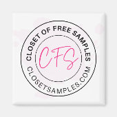 Closet of Free Samples Logo 2021 Edition マグネット (正面)