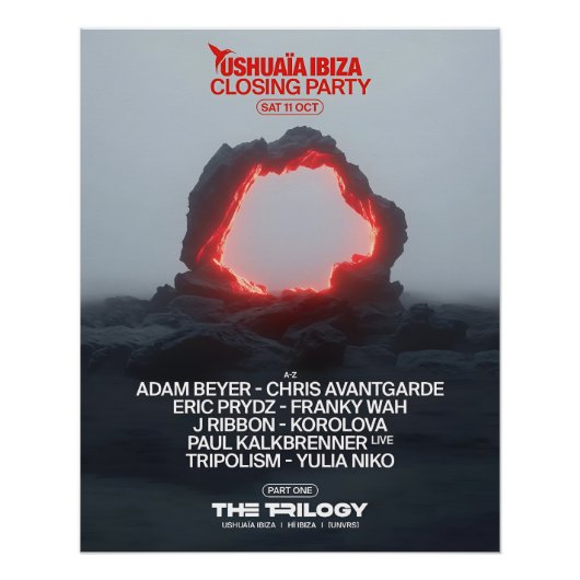 Closing Party Ushuaïa Ibiza ポスター (正面)