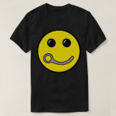 Closing Pin Skydiving Happy Face design Silver Edi Tシャツ (デザイン正面)