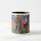 Clothar Iの前に導かれるSt. Radegund ツートーンマグカップ (中央)