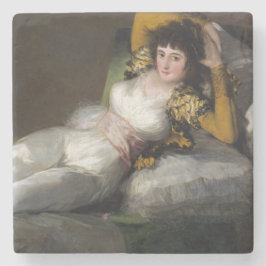 Clothed Maja (by Francisco Goya) ストーンコースター
