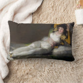Clothed Maja (by Francisco Goya) ランバークッション (ブランケット)