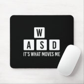 Clothes Computer Video Game Geek Wasd Its What Mov マウスパッド (マウス)