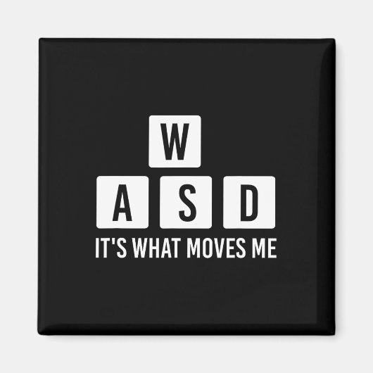 Clothes Computer Video Game Geek Wasd Its What Mov マグネット (正面)