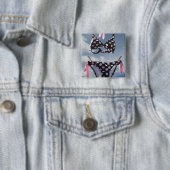 Clotheslineでつるすビキニ 缶バッジ (インサイチュ)