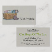 Clotheslineの洗濯 名刺 (正面/裏面)