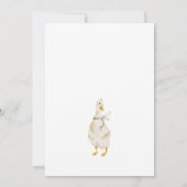 Clothesline Goose Nest Baby Shower Invitation 招待状 (裏面)