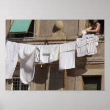 Clothesline, Italy Value Poster紙（マット）
