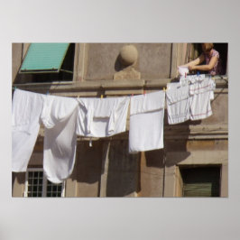 Clothesline, Italy Value Poster紙（マット） ポスター