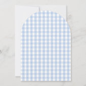 Clothesline Little Pumpkin Blue Baby Shower 招待状 (裏面)