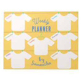 Clothesline WeeklyプランナーからDoリストのメモ帳 ノートパッド