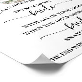 Clothespin Eucalyptus Matcha Bridal Shower Game ポスター (角)