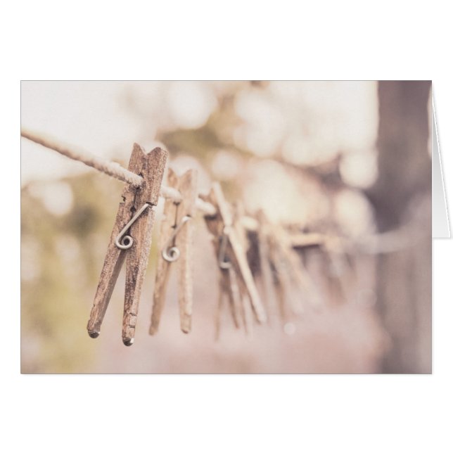 Clothespins on a line (正面横)