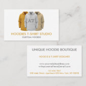 Clothing Apparel Sweatshirt Custom Hoodies 名刺 (正面/裏面)