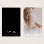 Clothing brand with photo Business Card (正面&裏面)