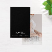 Clothing brand with photo Business Card (デスク)