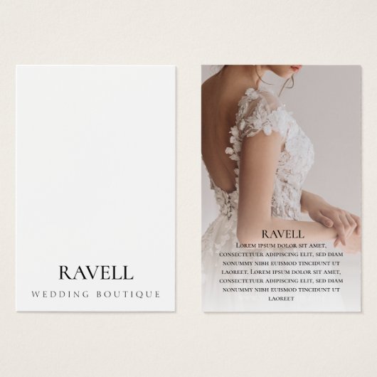 Clothing brand with photo Business Card (正面&裏面)