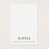 Clothing brand with photo Business Card (正面)