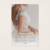 Clothing brand with photo Business Card (裏面)