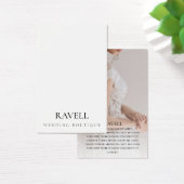 Clothing brand with photo Business Card (デスク)