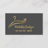 Clothing Custom T Shirt Print Apparel Store Busine 名刺 (正面)