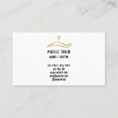 Clothing Custom T Shirt Print Apparel Store Busine 名刺 (裏面)