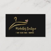 Clothing Custom T Shirt Print Apparel Store Busine 名刺 (正面)