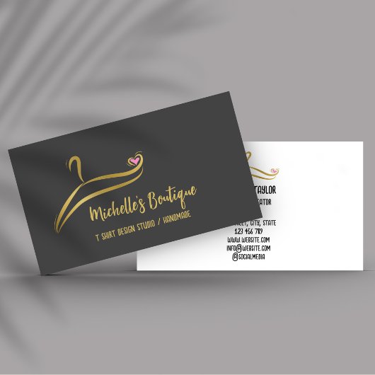 Clothing Custom T Shirt Print Apparel Store Busine 名刺