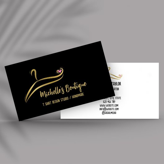 Clothing Custom T Shirt Print Apparel Store Busine 名刺