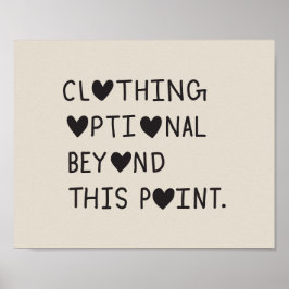 Clothing Optional Beyond This Point ポスター