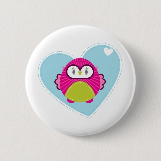 CLOTHING :: owl - hoot 缶バッジ (正面)