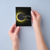 cloud-38060雲の月の漫画の雲の星cresc チラシ (手)