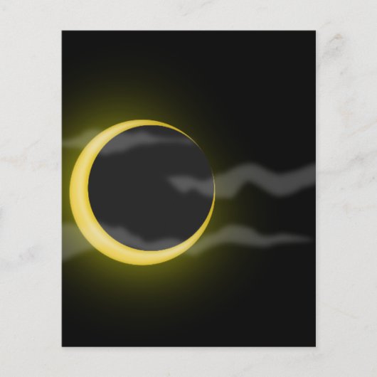 cloud-38060雲の月の漫画の雲の星cresc チラシ (正面)