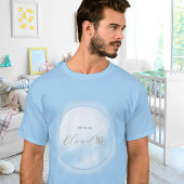 Cloud 9 Blueパパでベビーブシャワーを使用 Tシャツ