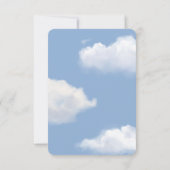 Cloud 9 Blue Baby Showerサンキューカード サンキューカード (裏面)