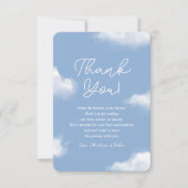 Cloud 9 Blue Baby Showerサンキューカード サンキューカード (正面)