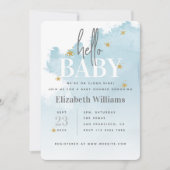 Cloud 9 Hello Baby Showerに参加 招待状 (正面)