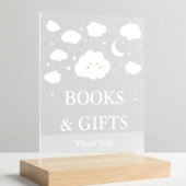 Cloud Baby Shower Books and Gift アクリルサイン