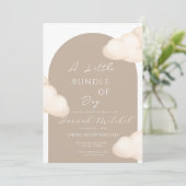 Cloud Baby Shower Invitation - Customizable シーズンカード (スタンド正面)
