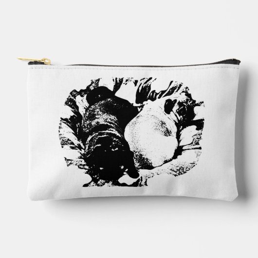 Cloud-Bed Pugs, Quiet Carry アクセサリーポーチ (正面)