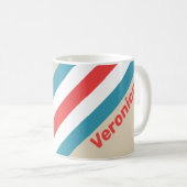 Cloud Chaser Stripes with Name コーヒーマグカップ (正面右)