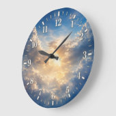 Cloud Clock 2026 ラージ壁時計 (傾斜)