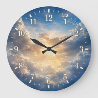 Cloud Clock 2026 ラージ壁時計